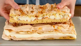 The famous Norwegian cake that melts in your mouth! A huge cake for a large family!