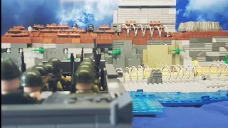 Lego D-day,Normandy invasion,Omaha beach,stop-motion 10fps