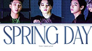 [CD ONLY] BTS (방탄소년단) "봄날 - Spring Day (V Demo Ver.)" (Color Coded Lyrics (Han/Rom/Eng/가사)