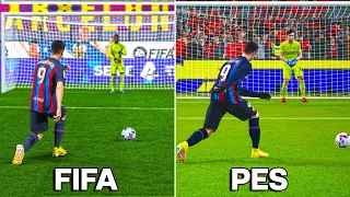 ROBERT LEWANDOWSKI Penalty Kick | FIFA vs PES (2010-2023)