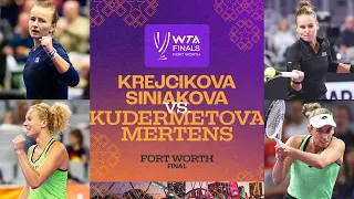 Krejcikova/Siniakova vs. Kudermetova/Mertens | 2022 WTA Finals | Doubles Final Match Highlights