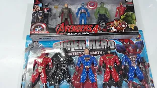 🧜‍♂️Action Figure Toy Collection|Avengers4 Toy Set SUPER HERO 2021|Iron Man,Bat Man Spider unboxing