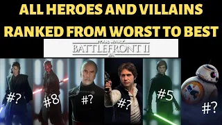 RANKING ALL HEROES AND VILLAINS FROM WORST TO BEST IN STAR WARS BATTLEFRONT 2