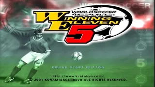 World Soccer Winning Eleven 5 PS2 - Primeiro do PS2 / Real Madrid x Inter de Milão [Gameplay 1080p]