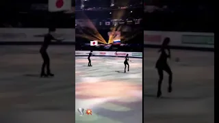 Worlds 2019 Gala Practice - Yuzuru Hanyu & Alina Zagitova sbs 3F
