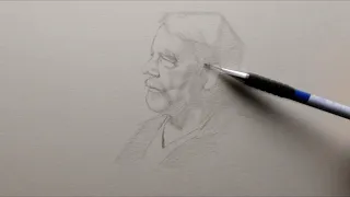 Cornelia’s block in tips: edge variation in graphite portrait