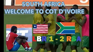 SOUTH AFRICA TRASHED LIBERIA OUT - No AFCAN for Liberia. Highlights - Bafana Bafana