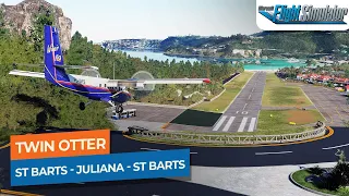 [MSFS] Princess Juliana to St Barts (Return) - Aerosoft Twin Otter｜Drawyah