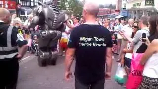 Titan the Robot in Wigan town Centre.