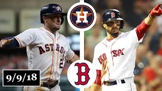 Houston Astros vs Boston Red Sox Highlights || September 9, 2018