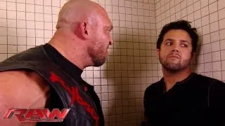 Ryback humiliates a local competitor in the locker room: Raw, August 19, 2013