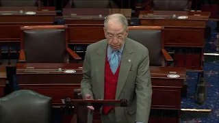 Grassley on the Introduction of Chris Allen Multiemployer Pension Recapitalization and Reform Act