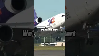 FedEx CARGO CATCHES FIRE😬