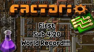 Factorio 100% Achievements (former) World Record - First ever sub 4:20:00 - Total time 4:18:14