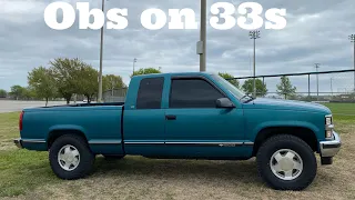 Obs Chevy on 33s with a leveling kit