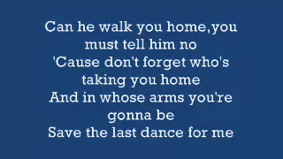 Save The Last Dance For Me - Michael Buble - Lyrics on screen