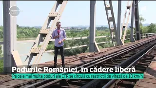 În România, jumătate dintre podurile CFR au nevoie urgență de reparații