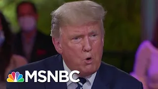 Trump, Biden Paint Very Different Economic Pictures In Town Halls | Stephanie Ruhle | MSNBC