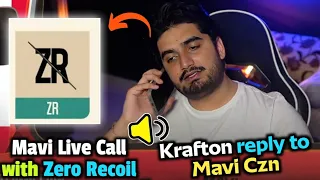 Krafton reply MAVI Czn ✅ Mavi Live Call with Zero Recoil 📞