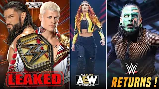 FINALLY ! Roman Reigns vs Cody Rhodes REMATCH LEAKED | Becky Lynch JOINS AEW | Jeff HARDY WWE Return