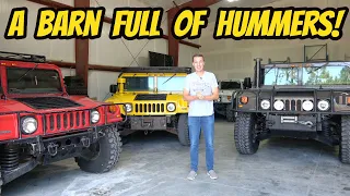 We found a barn full of INSANELY RARE Hummers, and Bought 2 BROKEN H1s.