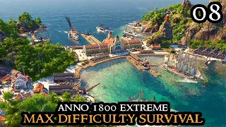 Over 10.000 POPULATION  - Anno 1800 EXTREME - New Survival MAX DIFFICULTY No Exceptions || Part 08