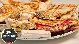 Super -Breakfast Ideas in 15 Minutes😍Lavash flatbread and 5 Delicious Fillings