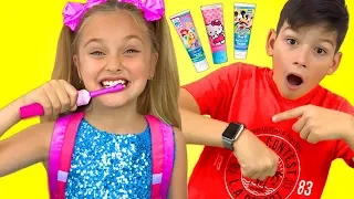 Sasha and Max sing hurry up to school nursery rhymes song