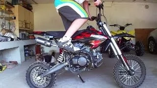 Mini Cross 124cc | Pitbike Minibike | Mały motor motocykl crossowy | Motorcycle exhaust engine