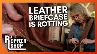 Suzie Tackles Rotting and Delicate Leather Briefcase Repair | The Repair Shop