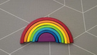 Wooden Rainbow Building Blocks