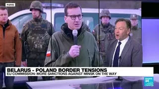 Poland blocks migrants at Belarus border, warns of 'armed' escalation • FRANCE 24 English