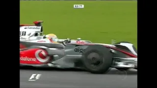 FELIPE MASSA PERDE O TÍTULO PARA LEWIS HAMILTON NA PENULTIMA CURVA DO GP BRASIL 2008   REPORTAGEM