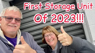 We Purchased Our First Online Storage Unit Of 2023 With Storage Treasures! Trash Or Treasure??