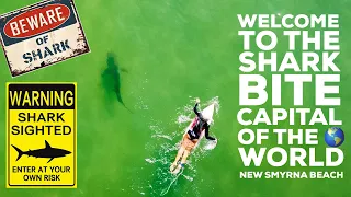 New Shark Drone Video. Sharks Near Surfers. Welcome To The Shark Bite Capital Of The World.
