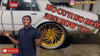 No Cut! No Rub 28s! Box Chevy Tucked 🤔 How To? Part 1