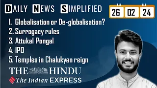 The Hindu & The Indian Express Analysis | 26 February, 2024 | Daily Current Affairs | DNS | UPSC CSE