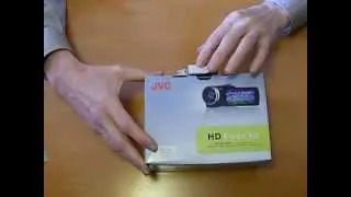 JVC GZ-E305  Memory Camcorder unpacking, video camera JVC