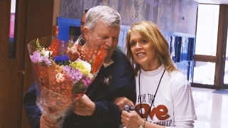 This amazing woman gets EPIC surprise from students across Oregon.
