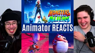 REACTING to *Monsters vs Aliens* SO FUNNY!! (First Time Watching) Animator Reacts