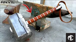 Turning an Old ANVIL into a Heavy THOR'S HAMMER #Thor #RandomHands