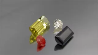ルチル・ヘリオドール・シンシャ・ダイヤモンド Rutil,Heliodor,Cinnabar,Diamond