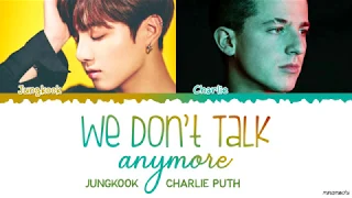 Jungkook & Charlie Puth - 'WE DON'T TALK ANYMORE' Live Lyrics (MBCPLUS X genie music AWARDS)