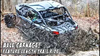 Axle Carnage Feature Length Trail Ride - Polaris, Can-Am, Yamaha, Arctic Cat #TeamAJP Trail Vlog 008