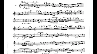 32 Studies for clarinet. C. Rose. Nº9 Moderato assai
