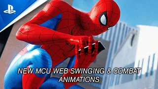 NEW MCU Spider-Man Web Swinging & Combat Animations - Spider-Man PC MODS