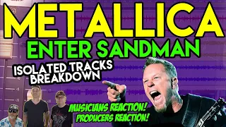 Metallica - Enter Sandman [ISOLATED TRACKS - REACTION & ANALYSIS] musicians react