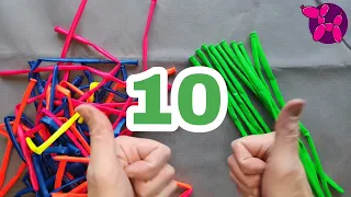 learning to count to10 | Counting GREEN model balloons | FUN counting game for kids