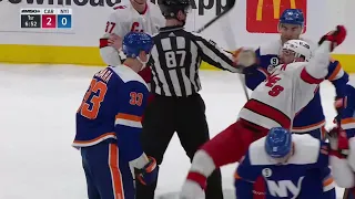 Zdeno Chara throws a few jabs to multiple Canes player