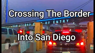 Crossing The Border Driving From Tijuana, Mexico To San Diego At The San Ysidro Crossing